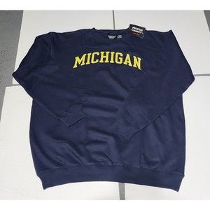 New University of Michigan Wolverines Sweatshirt Crewneck Men's Size 2X BIG TALL